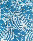 Palm Leaf Turquoise White