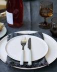Slim White Dinnerware Set - Set of 4