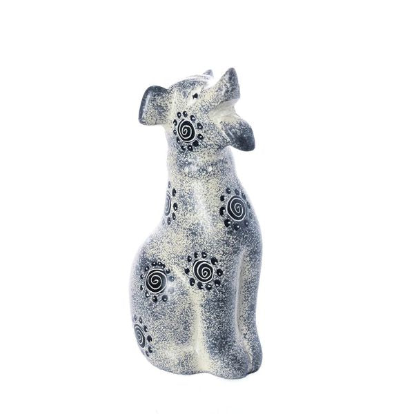 Happy Dog Soapstone Sculpture