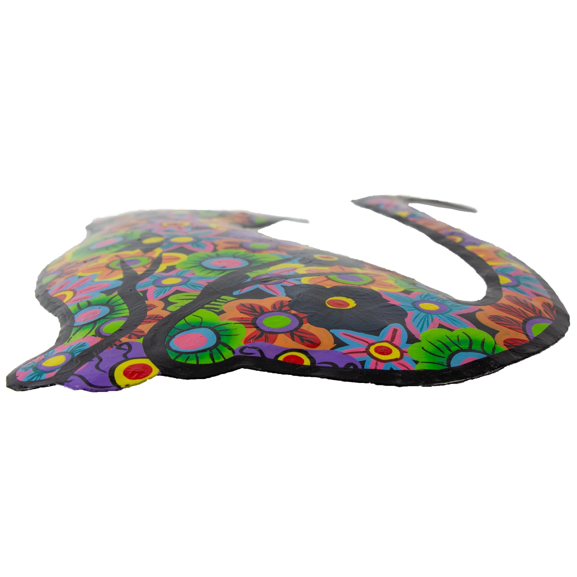 Happy Kitten Steel Drum Wall Art - 13 inch