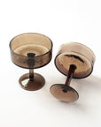 Handblown Hammered Coupe Cocktail Glass - Set of 2