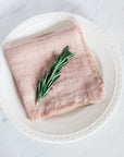 Stone Washed Linen Cocktail Napkins