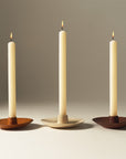 Blonde Cedar Round Taper Holder - Set of 2