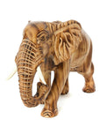 Large Kenyan Jacaranda Wood Elephant Sculpture