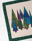 Kantha Forest Wall Hanging with 42" Bamboo Textile Hanger