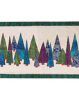 Kantha Forest Wall Hanging with 42" Bamboo Textile Hanger