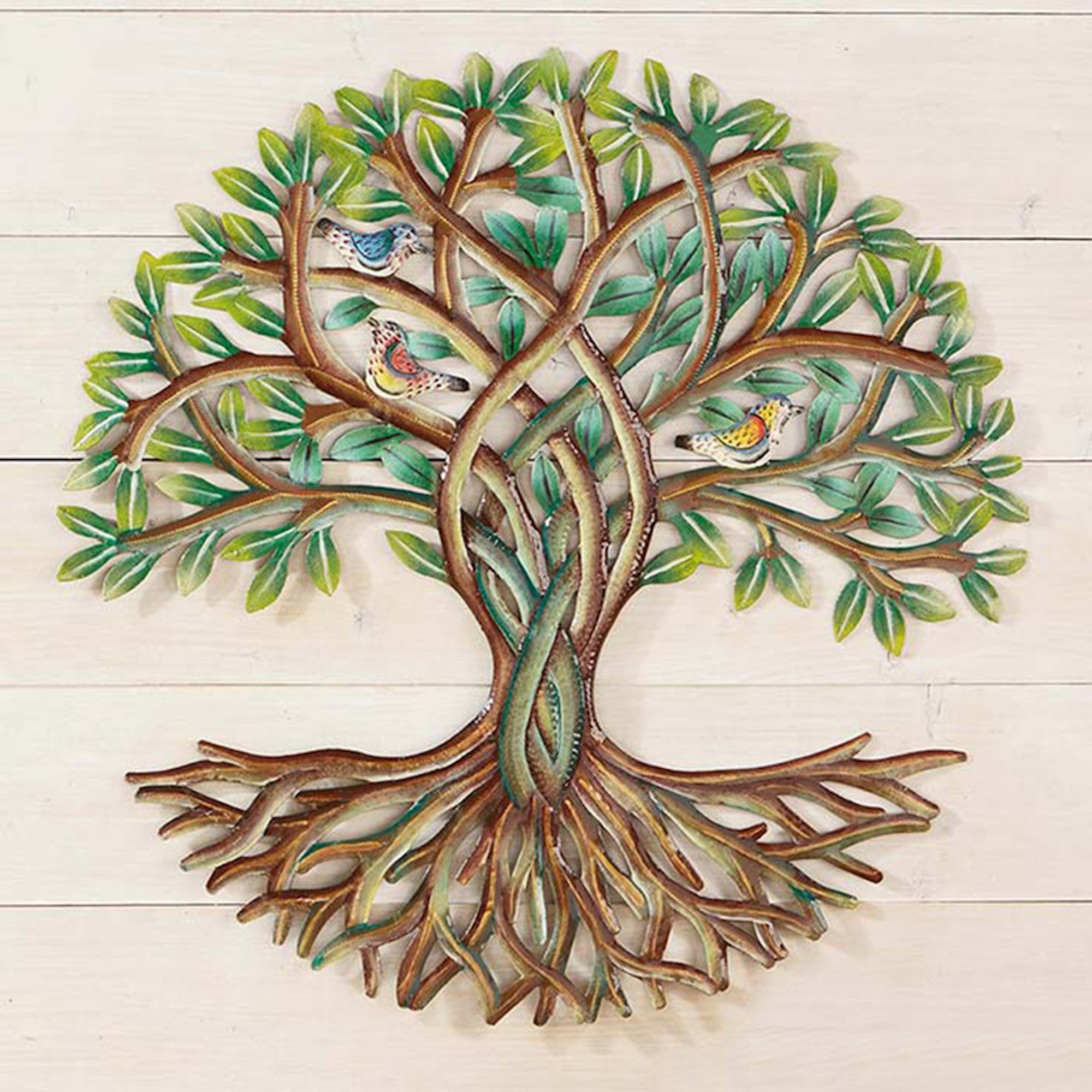 Leafy Tree Metal Wall Art