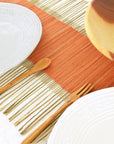 Orange Twig Table Runner