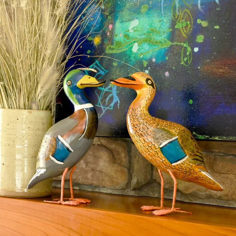 Jacaranda Wood Mallard Sculpture