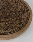 Mango Wood Lazy Susan with Mandala Design