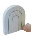 Natural Stone Rainbow Sculpture