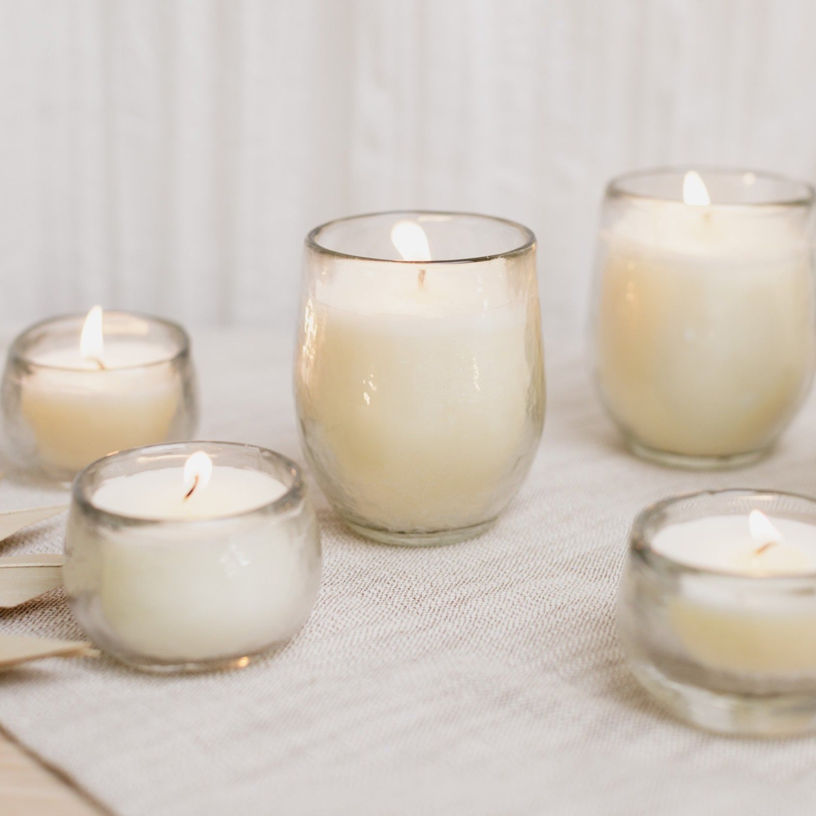 Filled Votive Candles - Set of 3
