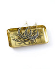 Rectangular Brass Snake Catch-All Tray
