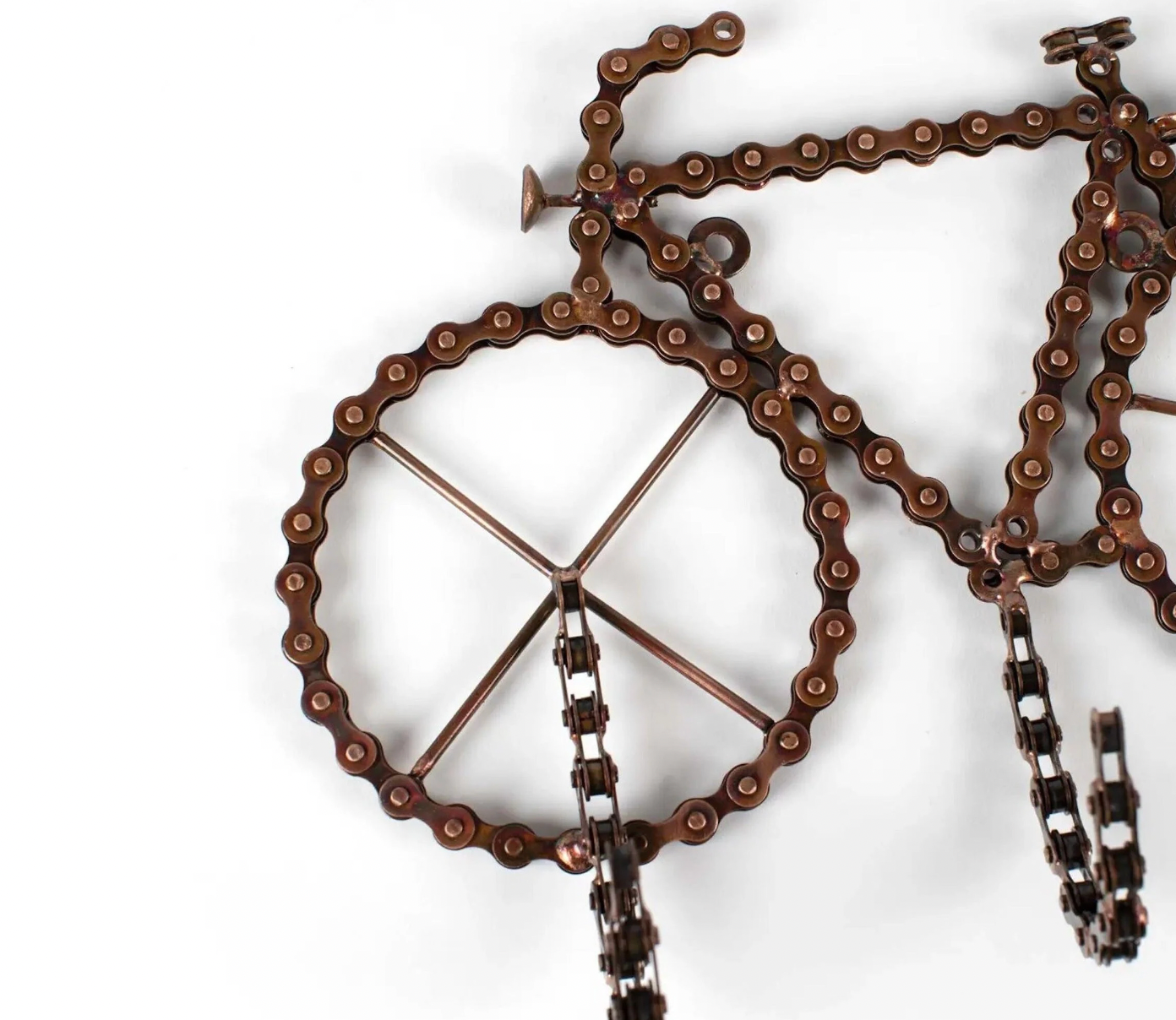 Recycled Bicycle Chain Hook Rack