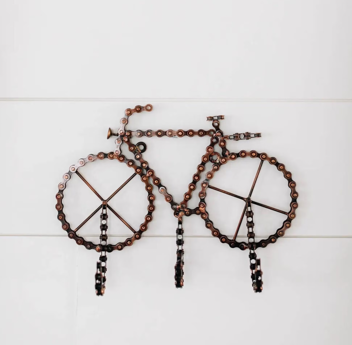 Recycled Bicycle Chain Hook Rack