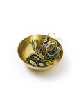 Round Brass Snake Trinket Dish