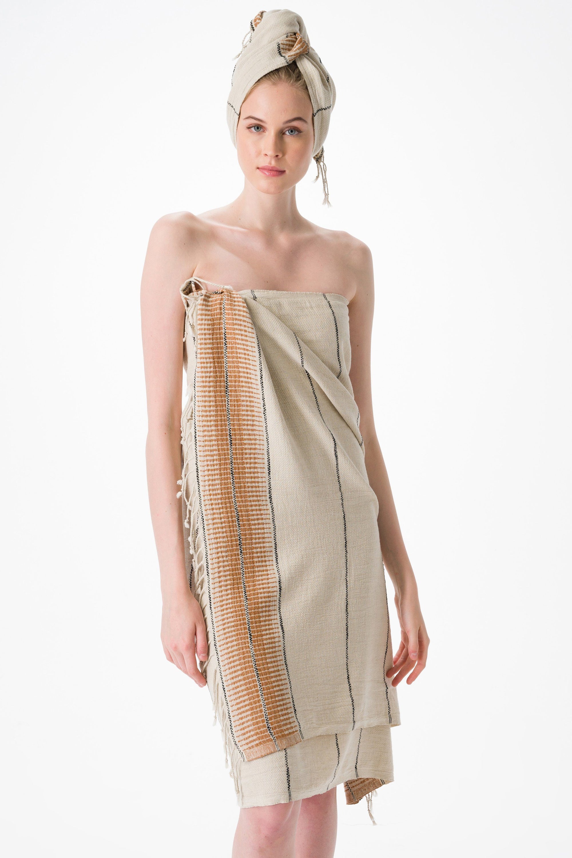 Amber Linen Turkish Hand Towel Bundle