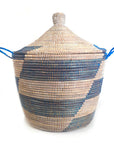 Low Storage Basket - Blue Stripe
