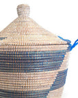 Low Storage Basket - Blue Stripe