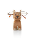 Sit and Stay Dog Wooden Glasses Holder