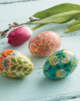 Springtime Kashmiri Eggs - Set of 3