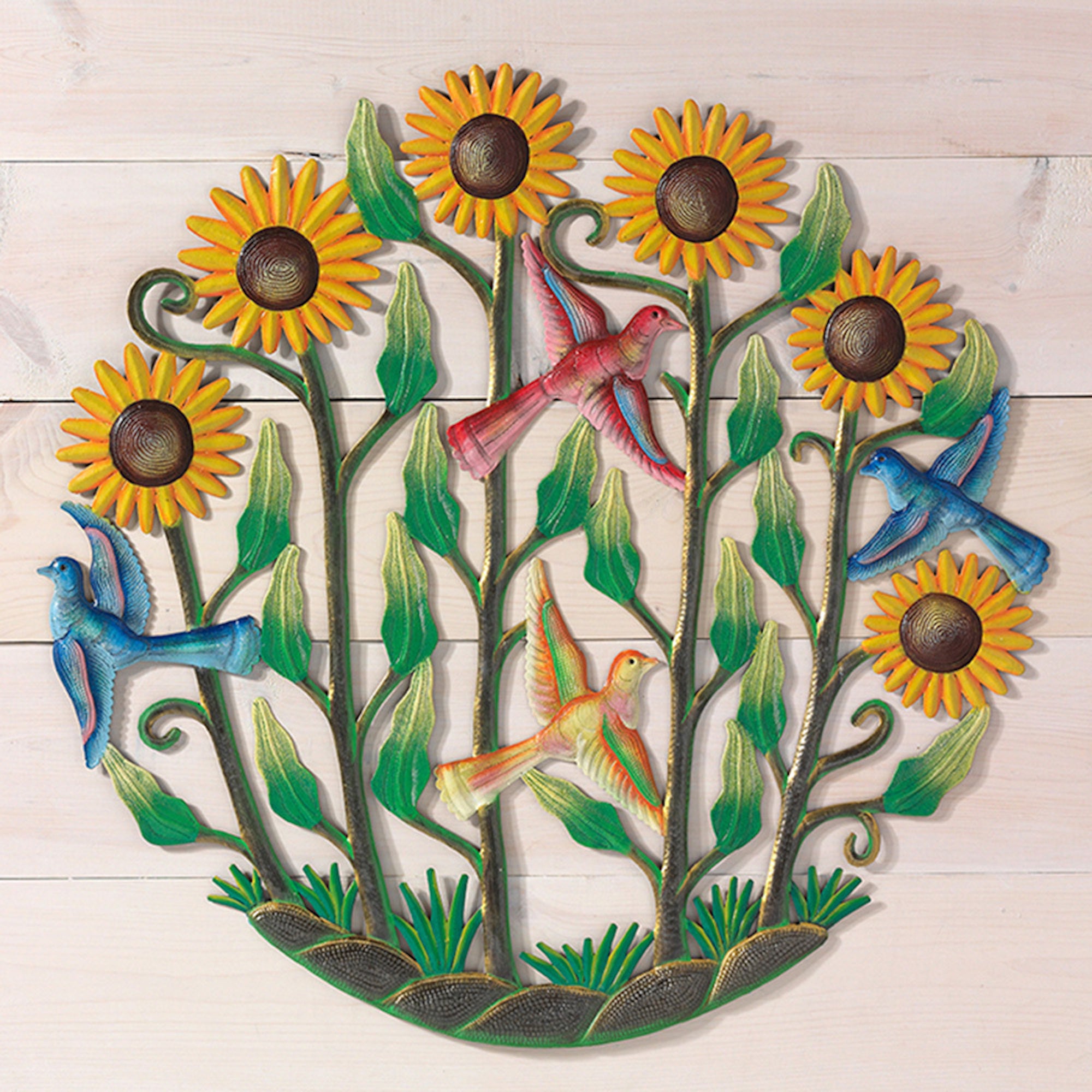 Sunflower Garden Metal Wall Art