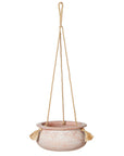 Terracotta Hanging Planter with Sturdy Jute Hanger