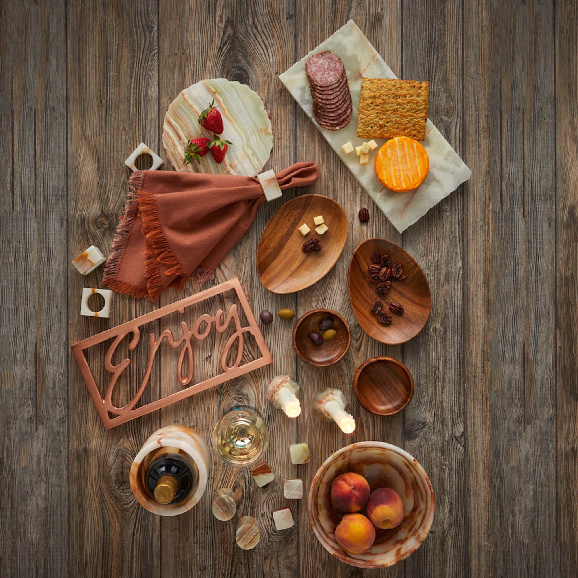 Handcrafted Woven Terracotta Napkins - Set of 2