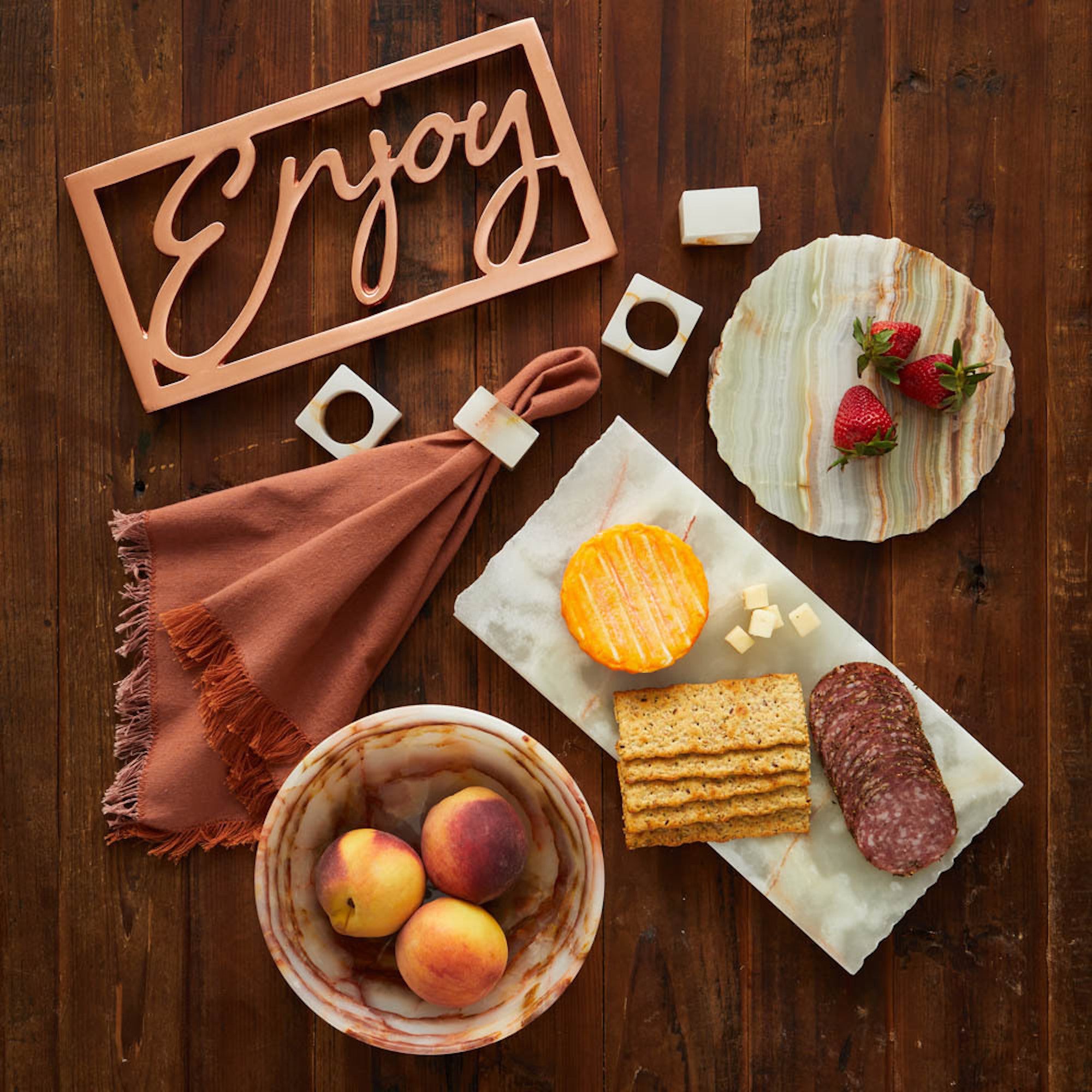 Handcrafted Woven Terracotta Napkins - Set of 2