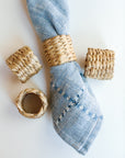 Water Hyacinth Napkin Ring Set of Four