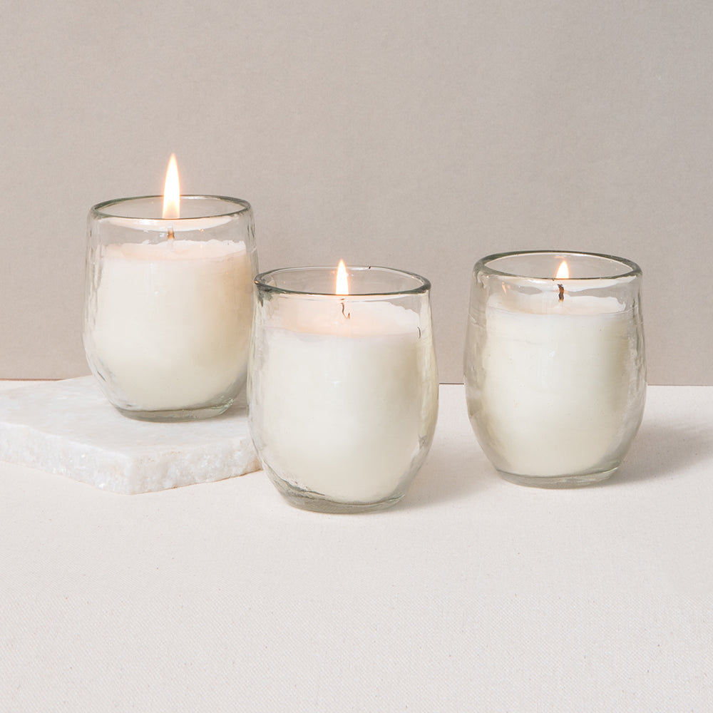 Filled Votive Candles - Set of 3