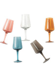 Handblown Hammered Wine Glasses - Set of 2