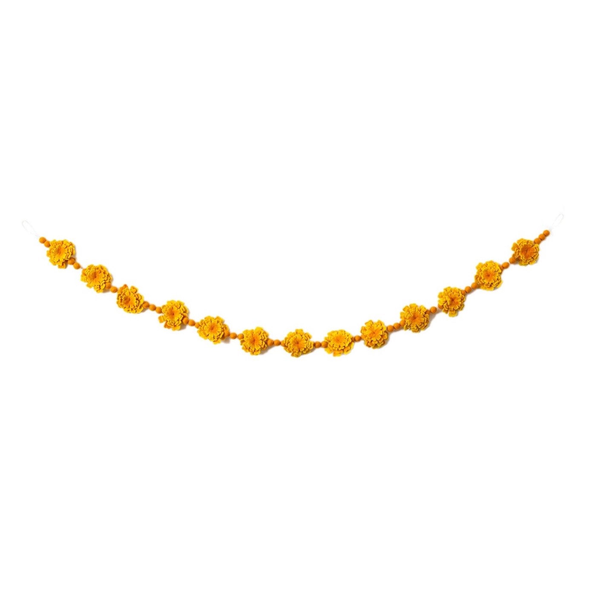 Felt Marigold Hanging Garland