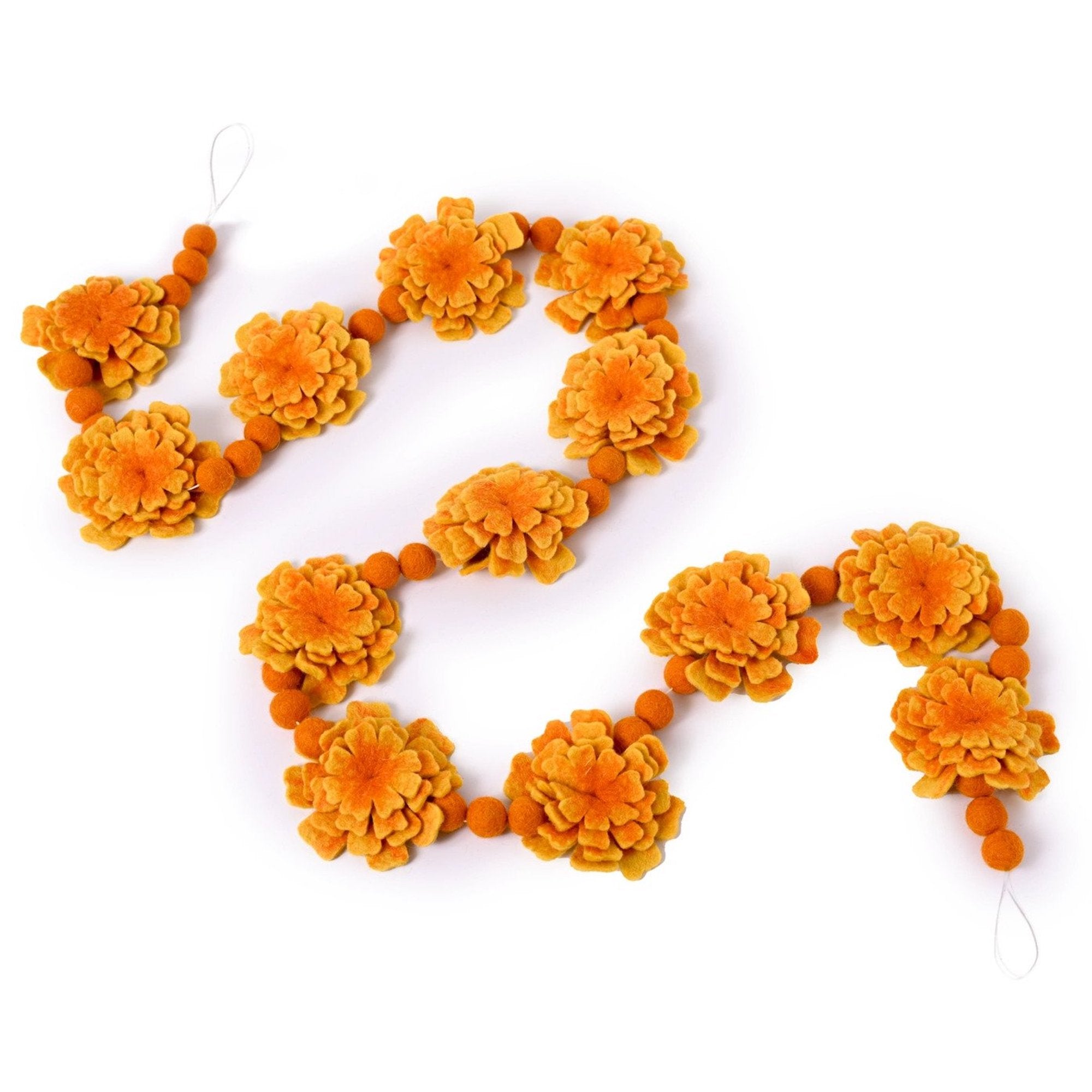 Felt Marigold Hanging Garland