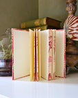 Hand-Marbled Hardcover Notebook - Florentine Pink