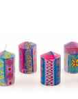 Blue Moon Painted Candles