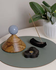 Cool Cone Angelite & Wood Jewelry Box