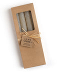 Luma Afrika Frosted Taper Candles – Sand, Set of 4