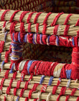 Lidded Sari Storage Basket - 10.5"H