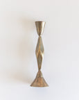 Bronze candle holder on a white background