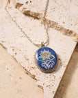 Lotus Mosaic Pendant Necklace