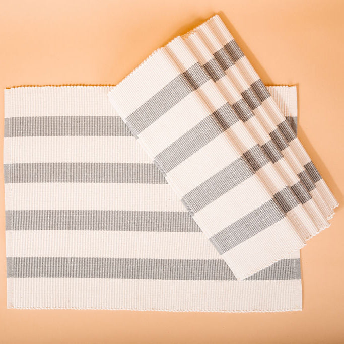 Nyota Striped Placemats - Set of 4
