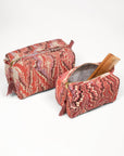 Florentine Pink Hand-Marbled Cosmetic Bag