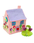 Tiny Felt Dream House with Flower Fairy