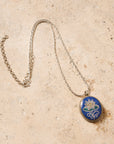 Lotus Mosaic Pendant Necklace