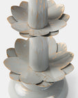Lotus Bloom Tapered Aluminum Candleholder