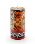 Animal Print Painted Candles