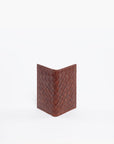 Woven Leather Card Holder
