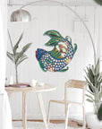 24-inch Painted Fish & Shell - Caribbean Craft