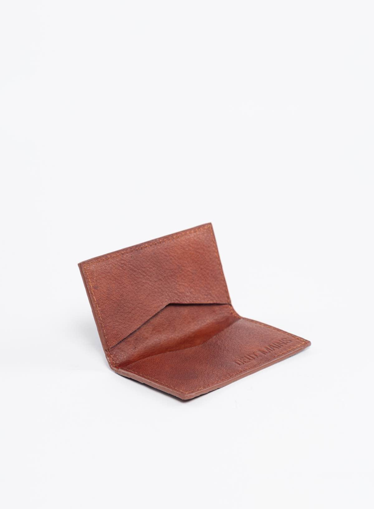 Woven Leather Card Holder